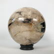 Wonderful Petrified Wood Sphere on a Custom Stand PS 504