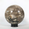 Wonderful Petrified Wood Sphere on a Custom Stand PS 545