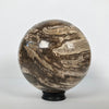 Wonderful Petrified Wood Sphere on a Custom Stand PS 542