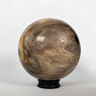 Wonderful Petrified Wood Sphere on a Custom Stand PS 524