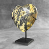 Wonderful Zebra Crystal Heart-Shaped on a custom stand CH/510