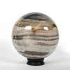 Wonderful Petrified Wood Sphere on a Custom Stand PS 541