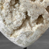 Wonderful White Druzy Crystal Sphere on a custom stand CH/511