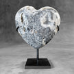 Wonderful Zebra Crystal Heart-Shaped on a custom stand CH/512