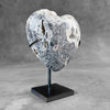 Wonderful Zebra Crystal Heart-Shaped on a custom stand CH/512