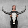 Caved Waterbuffalo Skulls with Big lotus Carving Skull,A/171
