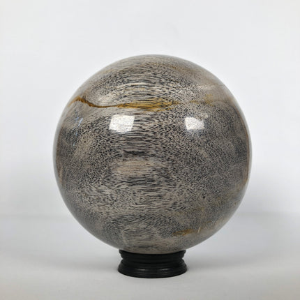 Wonderful Petrified Wood Sphere on a Custom Stand PS 522