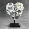 Wonderful Zebra Crystal Heart-Shaped on a custom stand CH/514