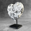 Wonderful Zebra Crystal Heart-Shaped on a custom stand CH/514