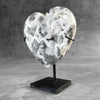 Wonderful Zebra Crystal Heart-Shaped on a custom stand CH/514