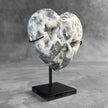 Wonderful Zebra Crystal Heart-Shaped on a custom stand CH/514