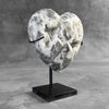 Wonderful Zebra Crystal Heart-Shaped on a custom stand CH/514