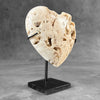 Stunning White Crystal Heart  CH/517