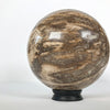 Wonderful Petrified Wood Sphere on a Custom Stand PS 510