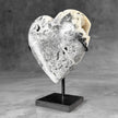 Wonderful Zebra Crystal Heart-Shaped on a custom stand CH/519