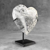 Wonderful Zebra Crystal Heart-Shaped on a custom stand CH/519