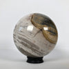 Wonderful Petrified Wood Sphere on a Custom Stand PS 509