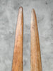 Pair of Natural Tusks on Stand – Rustic Bone Sculpture, Tribal-Inspired Home Accent - Tusk,A/054