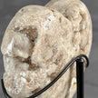 Wonderful White Druzy Crystal Sphere on a custom stand CH/527