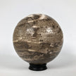 Wonderful Petrified Wood Sphere on a Custom Stand PS 526