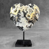 Wonderful Zebra Crystal Heart-Shaped on a custom stand CH/528