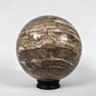 Wonderful Petrified Wood Sphere on a Custom Stand PS 526