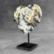 Wonderful Zebra Crystal Heart-Shaped on a custom stand CH/528