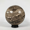 Wonderful Petrified Wood Sphere on a Custom Stand PS 526