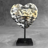 Wonderful Zebra Crystal Heart-Shaped on a custom stand CH/528