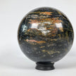 Wonderful Petrified Wood Sphere on a Custom Stand PS 529