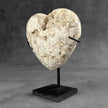 Wonderful White Druzy Crystal Sphere on a custom stand CH/529