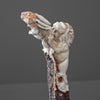 Small bone carving lion with rabbit carving 7P/120