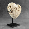 Wonderful White Druzy Crystal Sphere on a custom stand CH/529