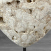 Wonderful White Druzy Crystal Sphere on a custom stand CH/529