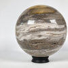 Wonderful Petrified Wood Sphere on a Custom Stand PS 533