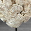 Wonderful White Druzy Crystal Sphere on a custom stand CH/531