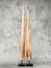 Pair of Natural Tusks on Stand – Bone Sculpture, Tribal Home Decor, Rustic Accent - Tusk,A/046