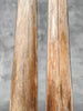 Pair of Natural Tusks on Stand – Bone Sculpture, Tribal Home Decor, Rustic Accent - Tusk,A/046