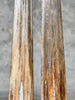 Pair of Natural Tusks on Stand – Bone Sculpture, Tribal Home Decor, Rustic Accent - Tusk,A/046