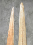 Pair of Natural Tusks on Stand – Rustic Bone Sculpture, Tribal-Inspired Home Decor - Tusk,A/049