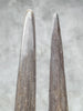 Pair of Natural Tusks on Stand – Rustic Bone Sculpture, Tribal-Inspired Home Decor - Tusk,A/049
