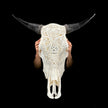 Bull Skull Carved Mandala Boho - Skull,A/149