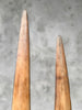 air of Natural Tusks on Stand – Rustic Tribal Decor, Bone Sculpture - Tusk,A/045