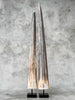 Natural Tusks on Stand – Rustic Tribal Decor – Organic Home Accent – Earthy home interiors - Set of 2 - Tusk,A/056