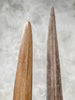 Pair of Natural Tusks on Stands – Organic Coastal Sculptures | Rustic Modern Home Accent | Sleek Earth-Inspired Display Pieces - Tusk,A/055