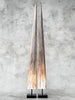Pair of Natural Tusks on Stand – Rustic Bone Sculpture, Tribal-Inspired Home Accent - Tusk,A/051