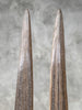 Pair of Natural Tusks on Stand – Rustic Bone Sculpture, Tribal-Inspired Decor, Earthy Accent - Tusk,A/050