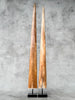 Pair of Natural Tusks on Stand – Rustic Bone Sculpture, Tribal-Inspired Decor, Organic Accent - Tusk,A/048