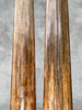Pair of Natural Tusks on Stand – Rustic Bone Sculpture, Tribal-Inspired Decor, Organic Accent - Tusk,A/048
