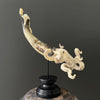 A Stunning Hand Carved Octopus With Horn on a Stand - 22/EX/466